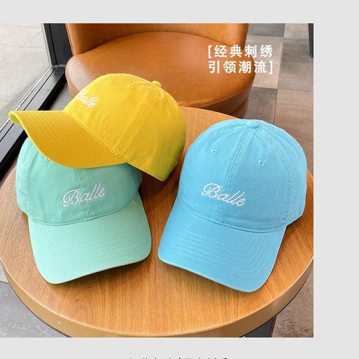 「夏季多巴胺！数色可选」多巴胺棒球帽女韩版大头围显脸小软顶鸭舌帽夏季遮阳防晒帽子配饰 商品图2