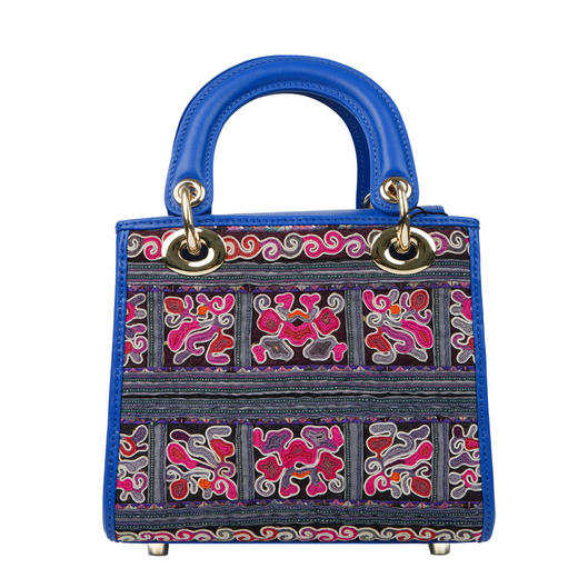 深山集市·蓝色盘线绣方形包HY05030135 商品图4