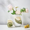 新品白色磨砂水墨效果摆件工艺品玻璃花瓶花插 商品缩略图3