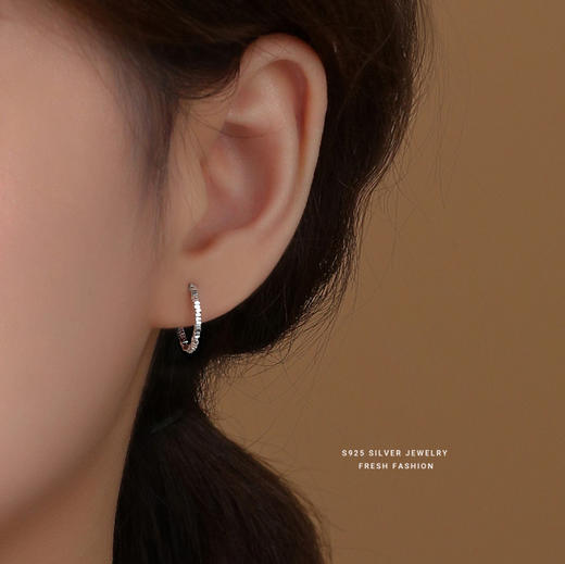 【优姝】S925银冷淡风碎银耳饰【YXS-E4199】 商品图1