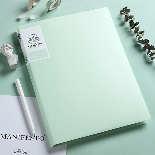 【莫兰迪A4资料册】插页文件夹透明内页塑料pp试卷乐谱夹，透明内页设计，让你的试卷、乐谱、文献有序而清晰地呈现。ry 商品图9