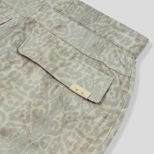 GOODBAI GOODEES豹纹印花多口袋水洗拉链工装半裙 商品图4