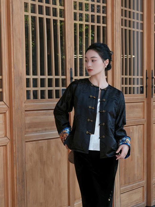 盛唐牡丹&王小潇联名 | 真丝手绣对襟外套 商品图4