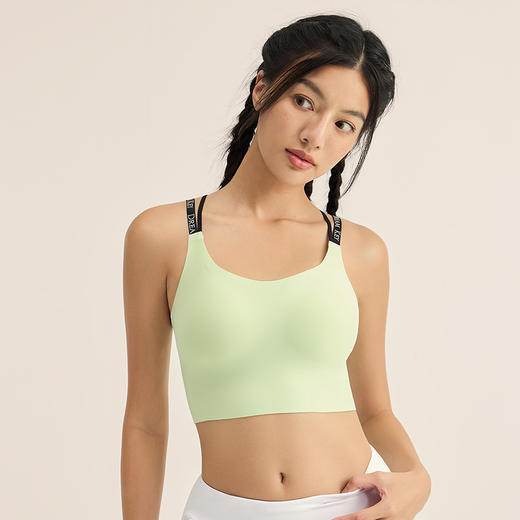 【乐刻甄选】DK高强度字母交叉绑带运动内衣 商品图4