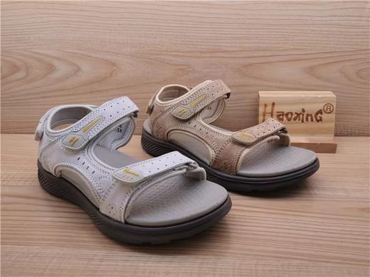 豪行夏款正品纯皮沙滩鞋户外休闲舒低跟漏趾女凉鞋23208302 商品图0