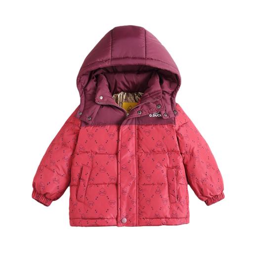 黑金小黄鸭儿童羽绒服男童女童2024加厚90白鸭绒冬装冬季宝宝外套 商品图4