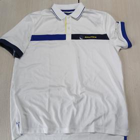 瑕疵Nautica/诺帝卡 男士拼色Navtech吸湿排汗速干休闲运动短袖POLO衫