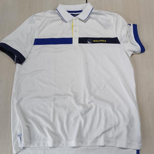 瑕疵Nautica/诺帝卡 男士拼色Navtech吸湿排汗速干休闲运动短袖POLO衫 商品图0
