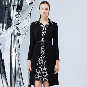 EITIE爱特爱秋季新款通勤气质连衣裙 7507207