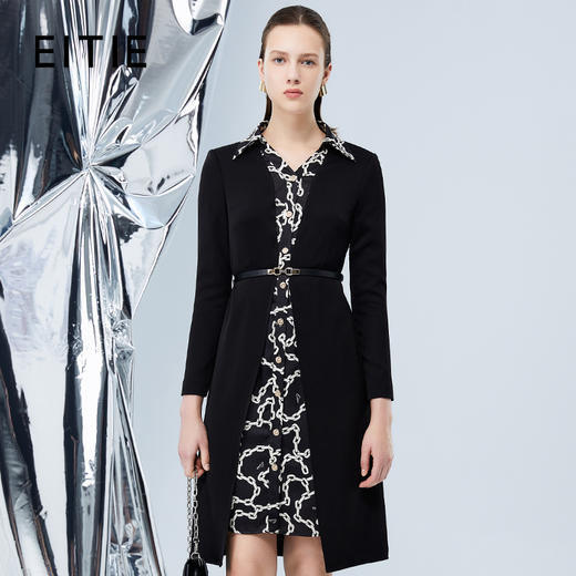 EITIE爱特爱秋季新款通勤气质连衣裙 7507207 商品图0