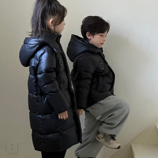 【反季特价清仓】胖胖象 儿童黑钻鹅绒羽绒服K09 无骨工艺 商品图3