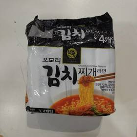 【4连包】友施OMORI泡菜汤味拉面160g*4 [멀티팩]유어스)오모리김치찌개라면(봉지) 160g*4