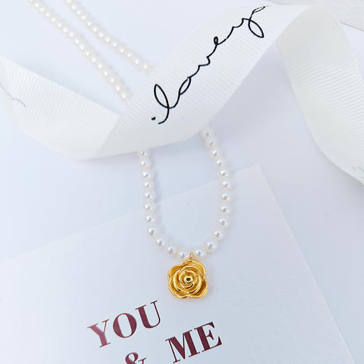 玫瑰之恋极光施家珍珠项链 ME-XL037 商品图6