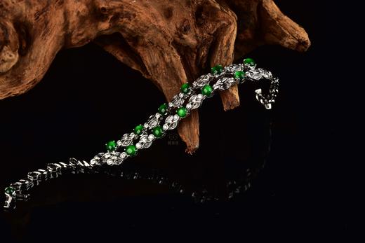 【如鱼得水】双层绿翠手链-SL12406068 商品图5