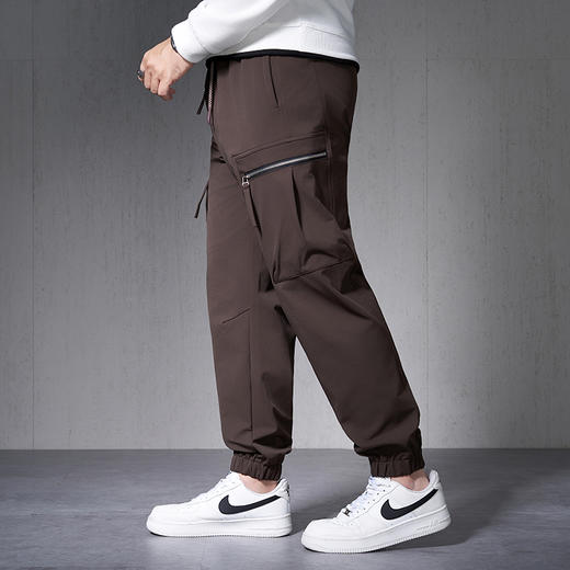 【新款DMH】大依优型大码束脚休闲裤加肥加大宽松男士卫裤胖子300斤显瘦潮流运动 商品图1