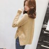 2022秋冬装开叉半高领毛衣女套头宽松现货显瘦外穿加厚针织衫上衣 商品缩略图3
