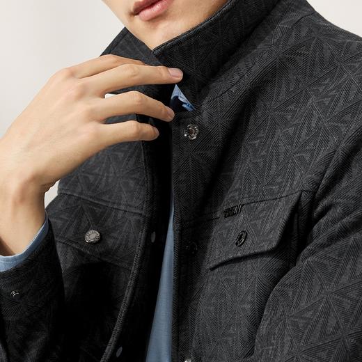 【含莫代尔】柒牌工装翻领夹克男秋冬新款时尚潮流青年茄克衫外套 127K71000 商品图2