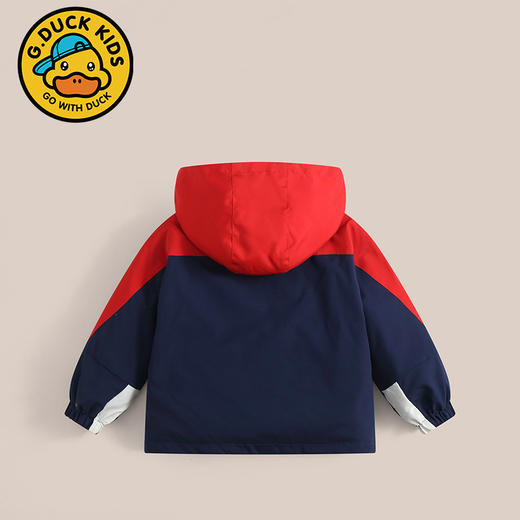 小黄鸭男童冲锋衣三合一儿童外套秋装2024新款春秋款童装女童 商品图7