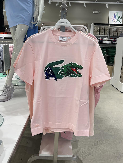 法国产 Lacoste/法国鳄鱼 男士夏季透气宽松版型短袖T恤TH1410 商品图0