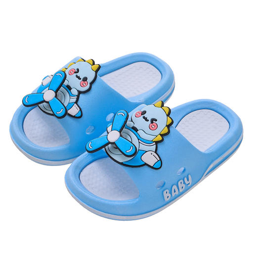 【萌趣不停，萌化你的心，玩耍与艺术的结合】儿童拖鞋新款 男孩女孩夏季室内居家 防滑软底 可爱卡通女宝宝凉拖鞋-QQ 商品图4