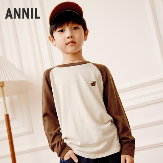 男童女童圆领衫冬季新款安奈儿童装EM444640 商品图4