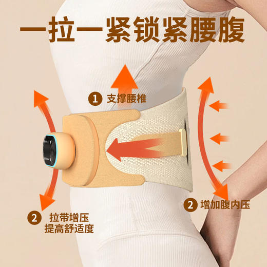 和正 腰部按摩器护腰带 腰间盘突出腰围腰托腰肌劳损固定支撑HZ-Y5 商品图1