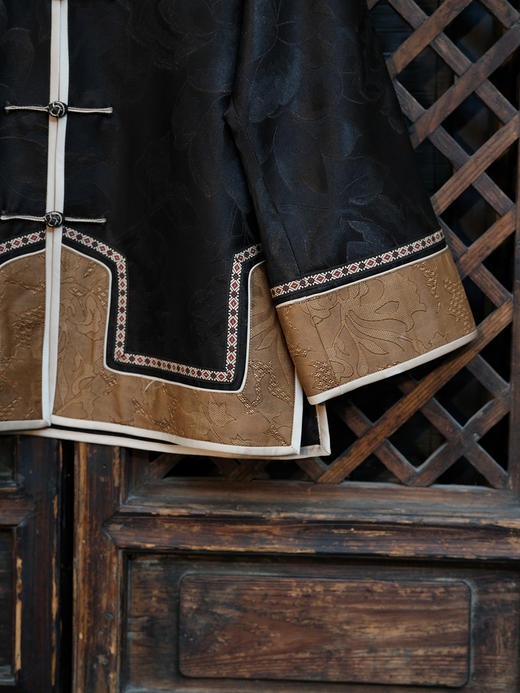 盛唐婧 |中式香云纱对襟外套太太服 商品图2