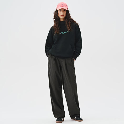 714street潮牌质感宽松廓型西裤秋季新款直筒长裤2024男士休闲裤 商品图3