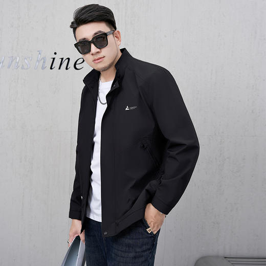 【新款DMH】大依优型大码立领夹克外套男宽松加肥加大码上衣夹克运动潮流 商品图3