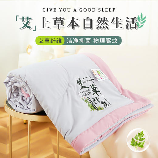「数款可选！新款艾草驱蚊夏被」夏季空调被 可水洗机洗单双人夏凉被礼品床上用品 商品图2