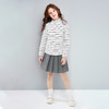 笛莎Deesha 女童2024冬季新款基础半高领条纹打底衫 商品缩略图2