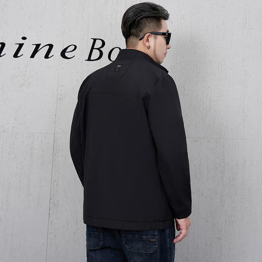 【新款DMH】大依优型大码立领夹克外套男宽松加肥加大码上衣夹克运动潮流 商品图2
