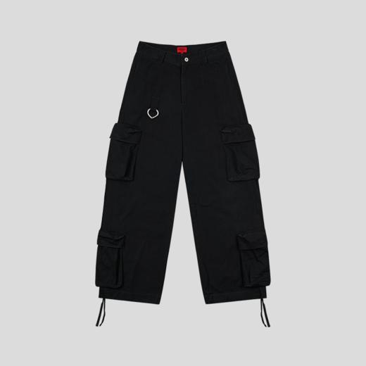 GOODBAI GOODEES多口袋水洗宽腿工装裤 商品图4