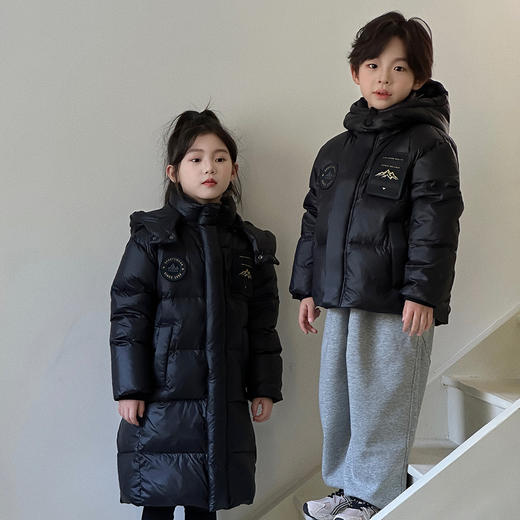 【反季特价清仓】胖胖象 儿童黑钻鹅绒羽绒服K09 无骨工艺 商品图6