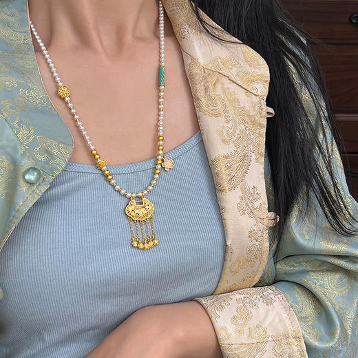 梦华江南国风项链，优选天然材质，混搭古今融合【G】 商品图11