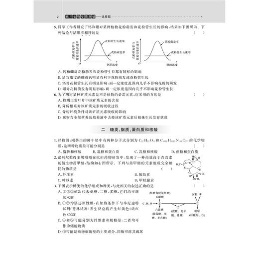 高中生物专项突破——选择题/浙大理科优学/吴崇良主编/浙江大学出版社 商品图2