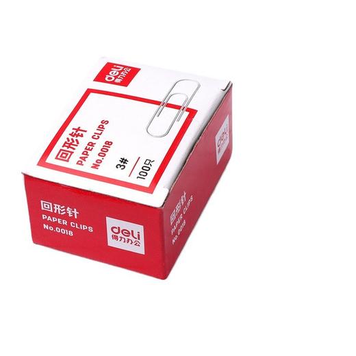 得力系列【得力文具回形针】彩色曲别针办公财务大号回型针异形回行型针u形针，牢固夹持，不易滑落、不易变形，文件资料轻松归类 标记，您的整理小帮手。ry 商品图4