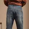 【新款DQ】大依优型大码小脚牛仔裤长裤男舒适休闲简约百搭加肥加大男装潮款 商品缩略图5