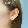 鸢尾花铂金Pt950耳钉 商品缩略图4