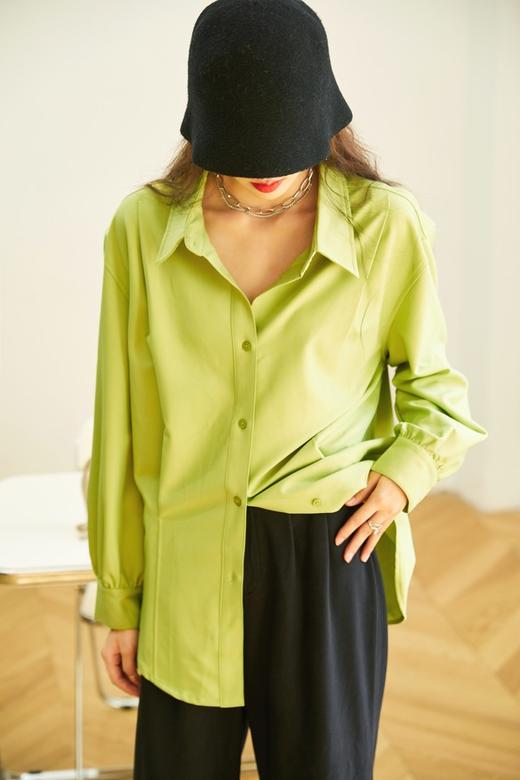 LNNNS 黄绿设计感宽松版型衬衫 13839 商品图2
