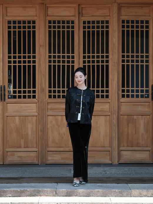 盛唐牡丹&王小潇联名 | 真丝手绣对襟外套 商品图3