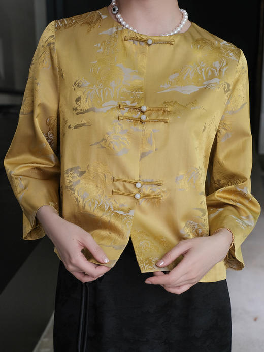 盛唐婧 |千山万水圆领外套 商品图1