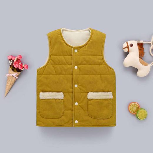 2024秋冬款儿童·珊瑚绒马夹加厚保暖毛绒男童女童棉背心 商品图6