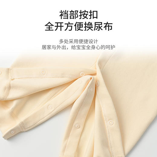 【婴儿秋冬舒绒棉纯棉连体衣】宝宝保暖打底哈衣 新生儿爬服春秋哈衣 商品图3
