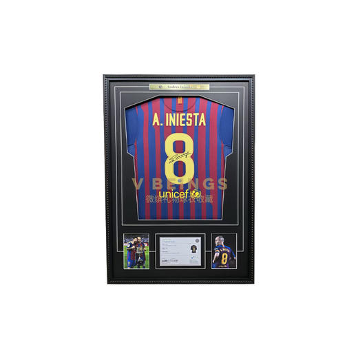 收藏系列 伊涅斯塔 巴萨队8号 11-12款 亲笔签名球衣 商品图0