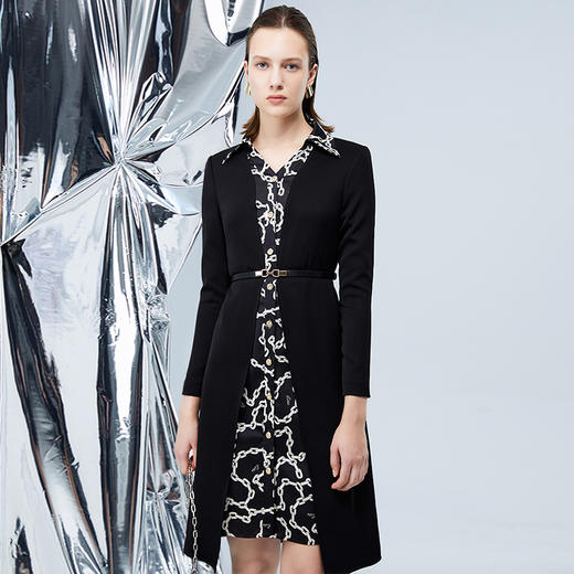 EITIE爱特爱秋季新款通勤气质连衣裙 7507207 商品图3