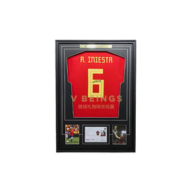 收藏系列 伊涅斯塔 西班牙队6号 2018款 亲笔签名球衣