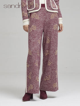 西藏羊绒提花裤子SJF96K364N