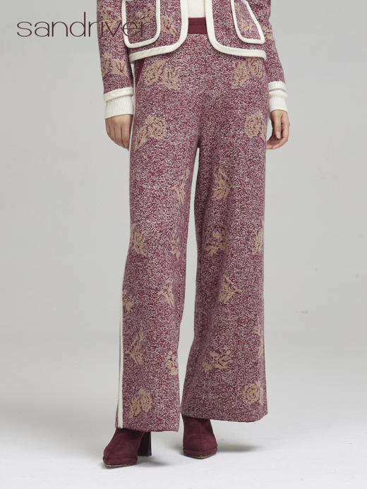 西藏羊绒提花裤子SJF96K364N 商品图0