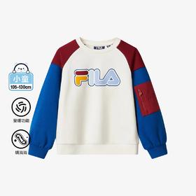 【FILA KIDS】8F   男小童经典生活抗菌驱螨套头卫衣